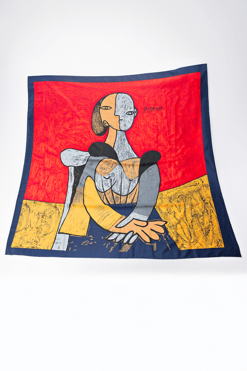 100% Silk Art Scarf