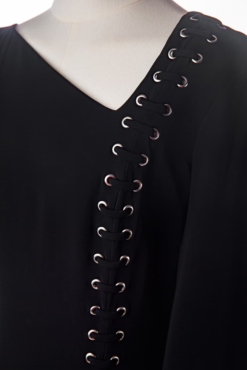 A.L.C. Lace-Up Long Sleeve Mini Dress