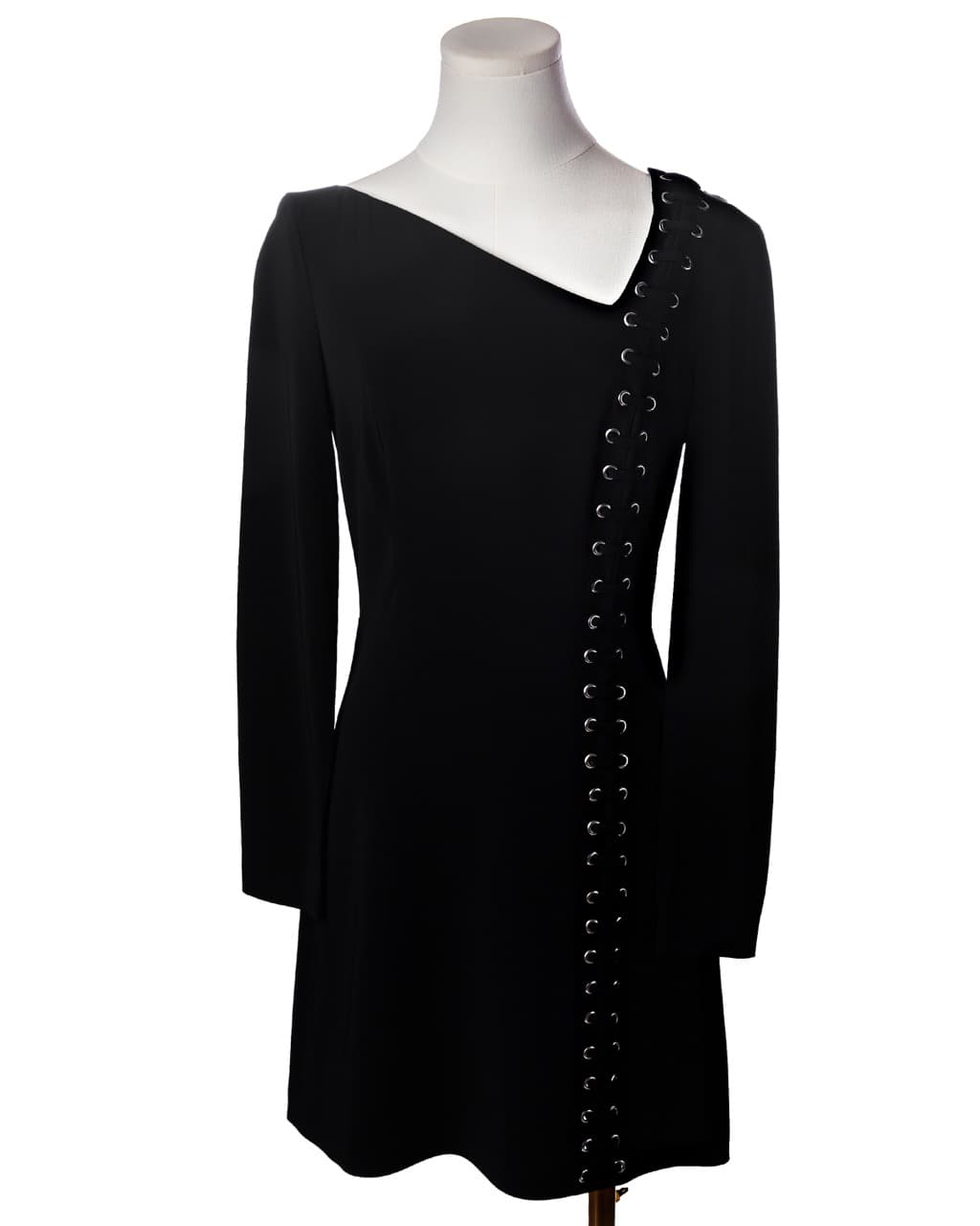 A.L.C. Lace-Up Long Sleeve Mini Dress