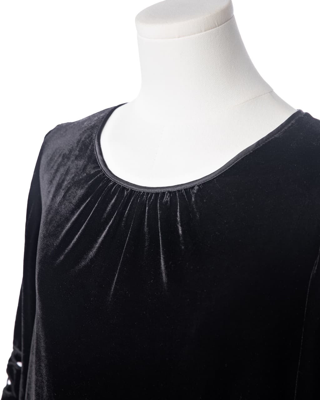 Joie Black Velvet Cut-Out Sleeve Blouse