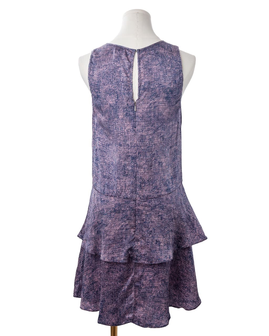Rebecca Taylor Silk Ruffle Hem Print Dress
