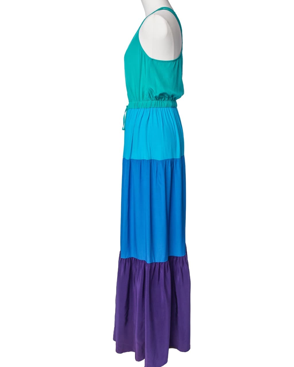Twelfth Street by Cynthia Vincent Fifika Silk Colorblock Maxi Dress