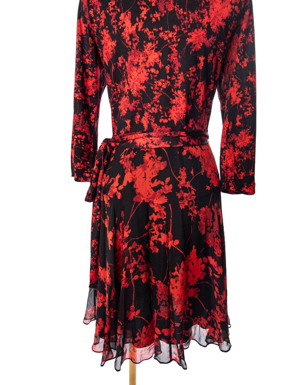Diane von Furstenberg 100% Silk Floral Wrap Dress