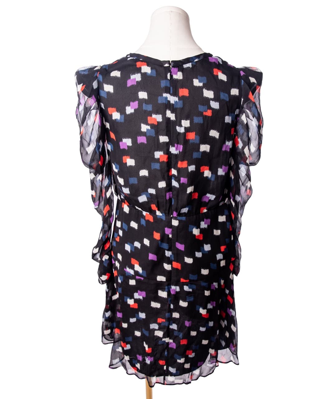 Joie NWT 100% Silk Abstract Print Long Sleeve Mini Dress
