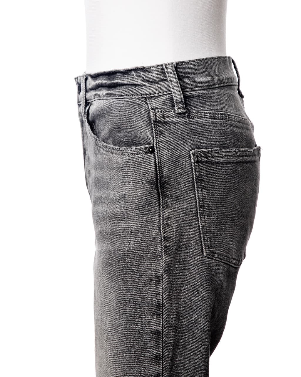 Pistola Washed Charcoal Button Fly Straight Leg Jeans