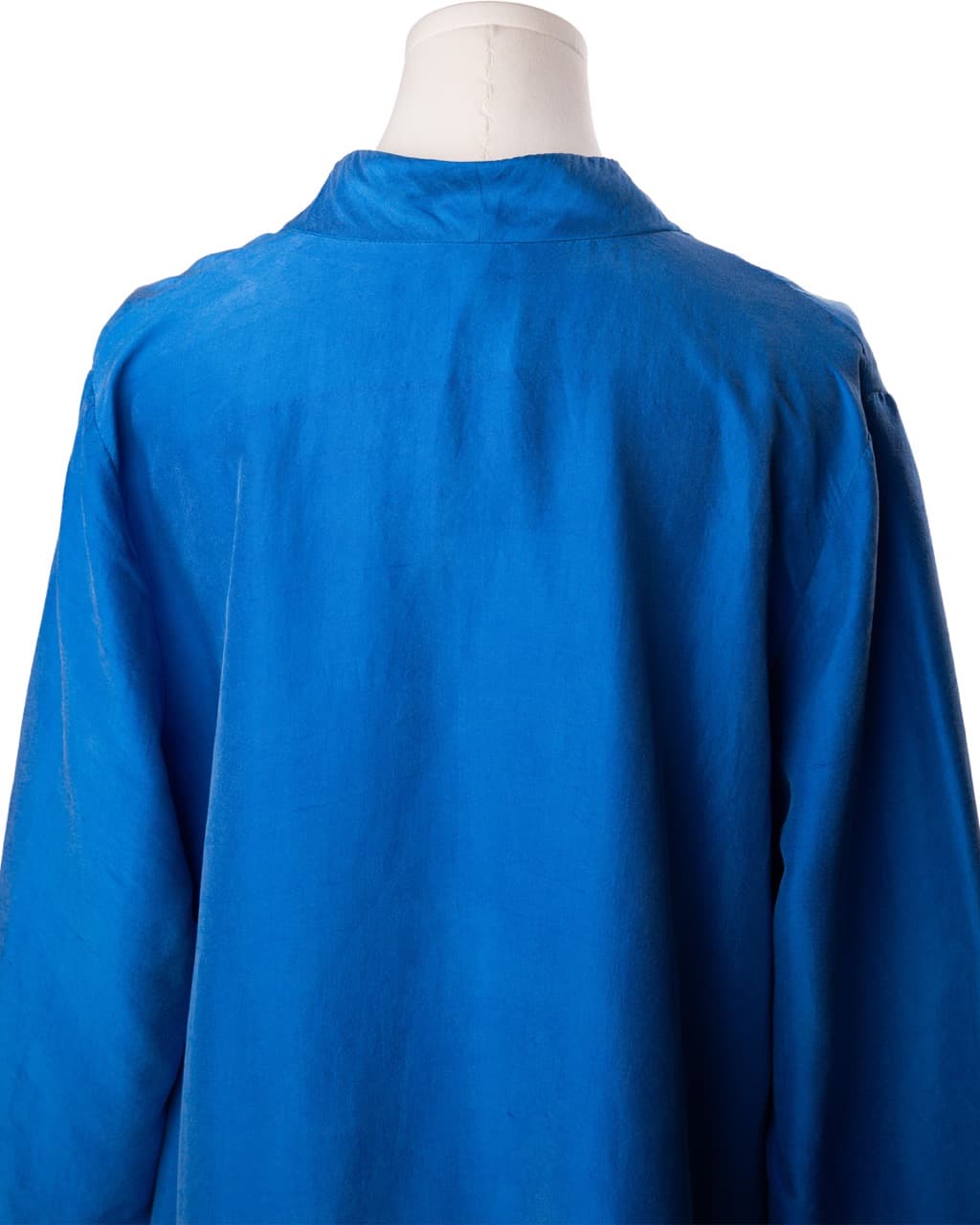 Eileen Fisher Cobalt Blue 100% Silk Tunic Blouse