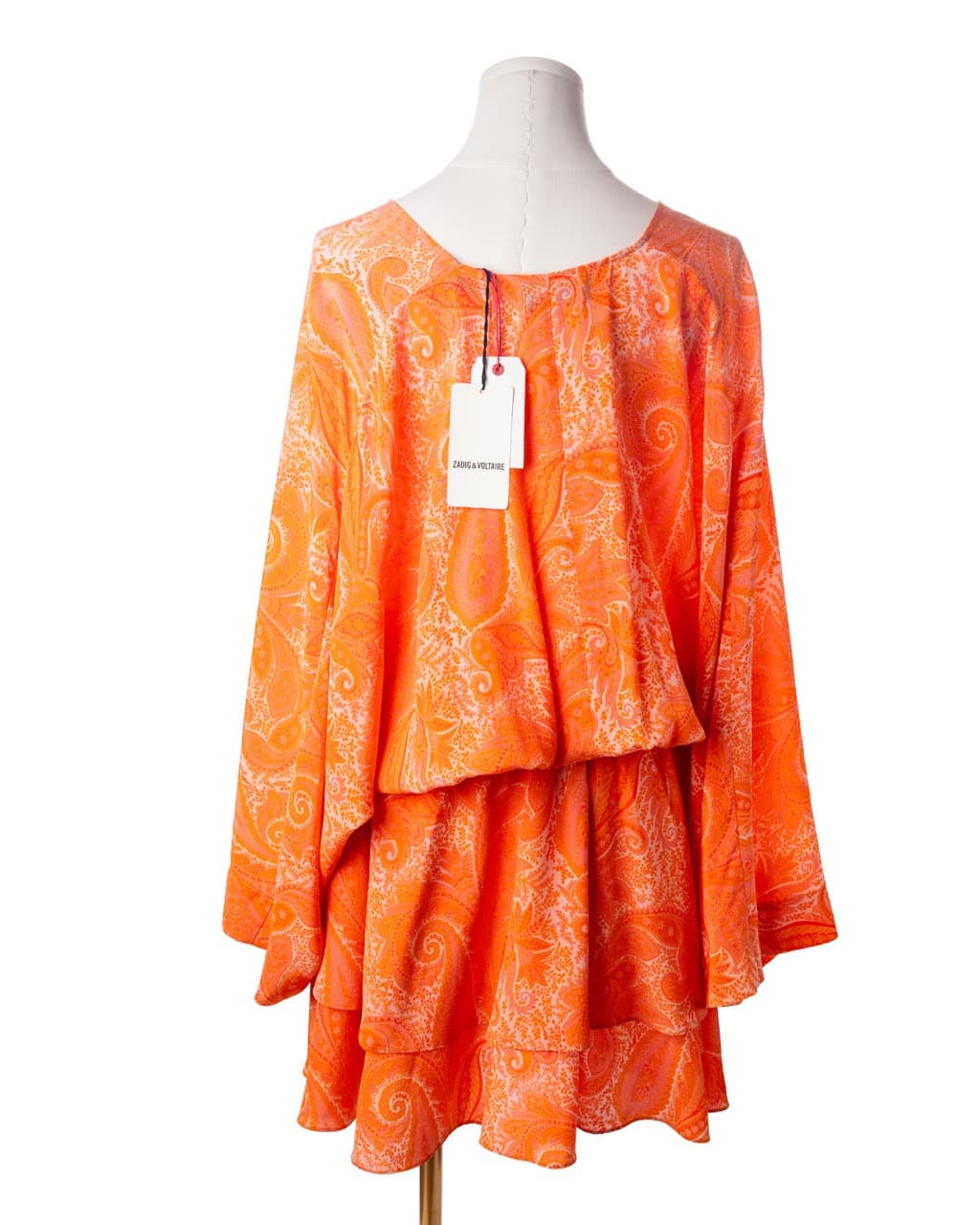 Zadig & Voltaire NWT Silk Paisley Mini Dress