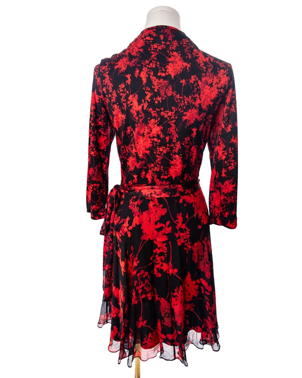 Diane von Furstenberg 100% Silk Floral Wrap Dress