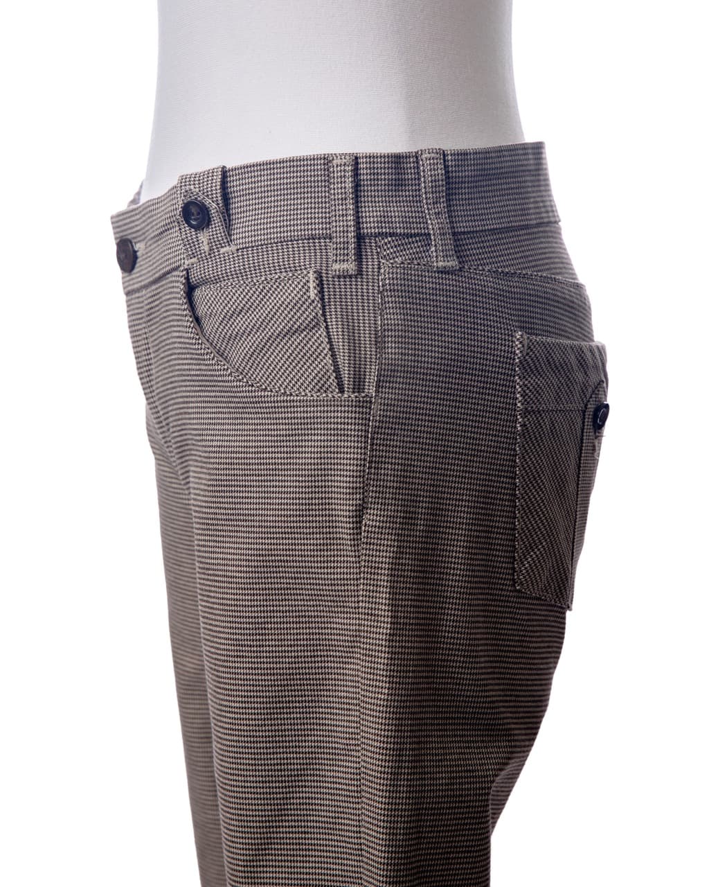 Citizens of Humanity Houndstooth Wide-Leg Trouser Jeans