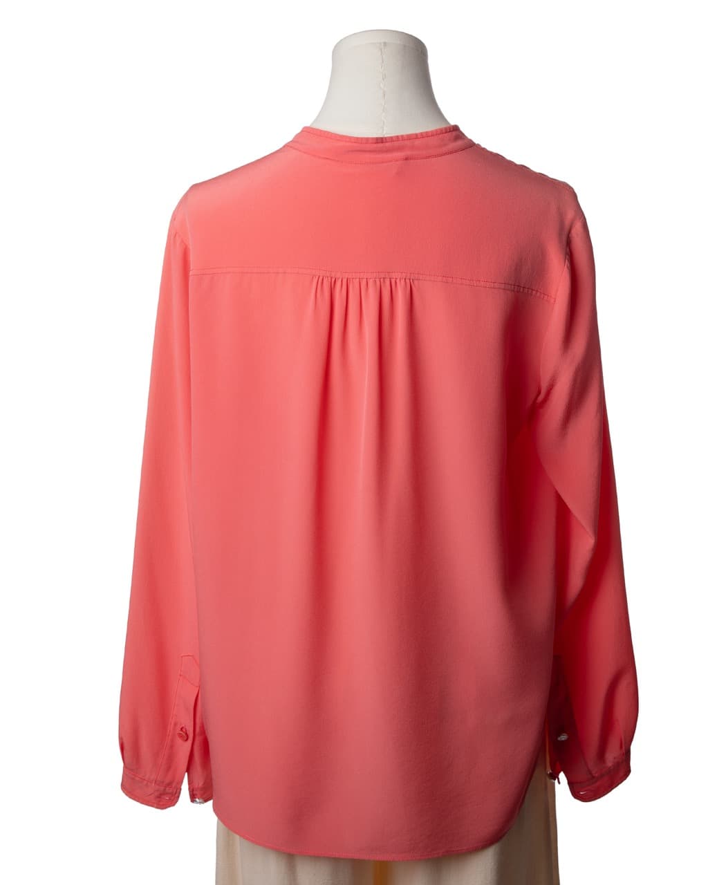 Stella McCartney Coral Silk Utility Blouse