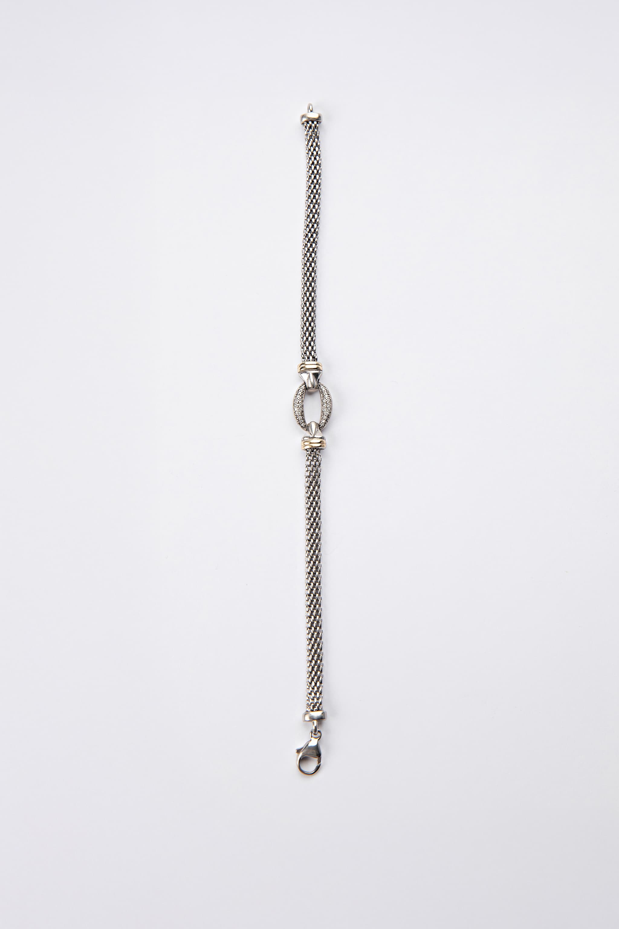 Elevated Mixed Metal Mesh Bracelet