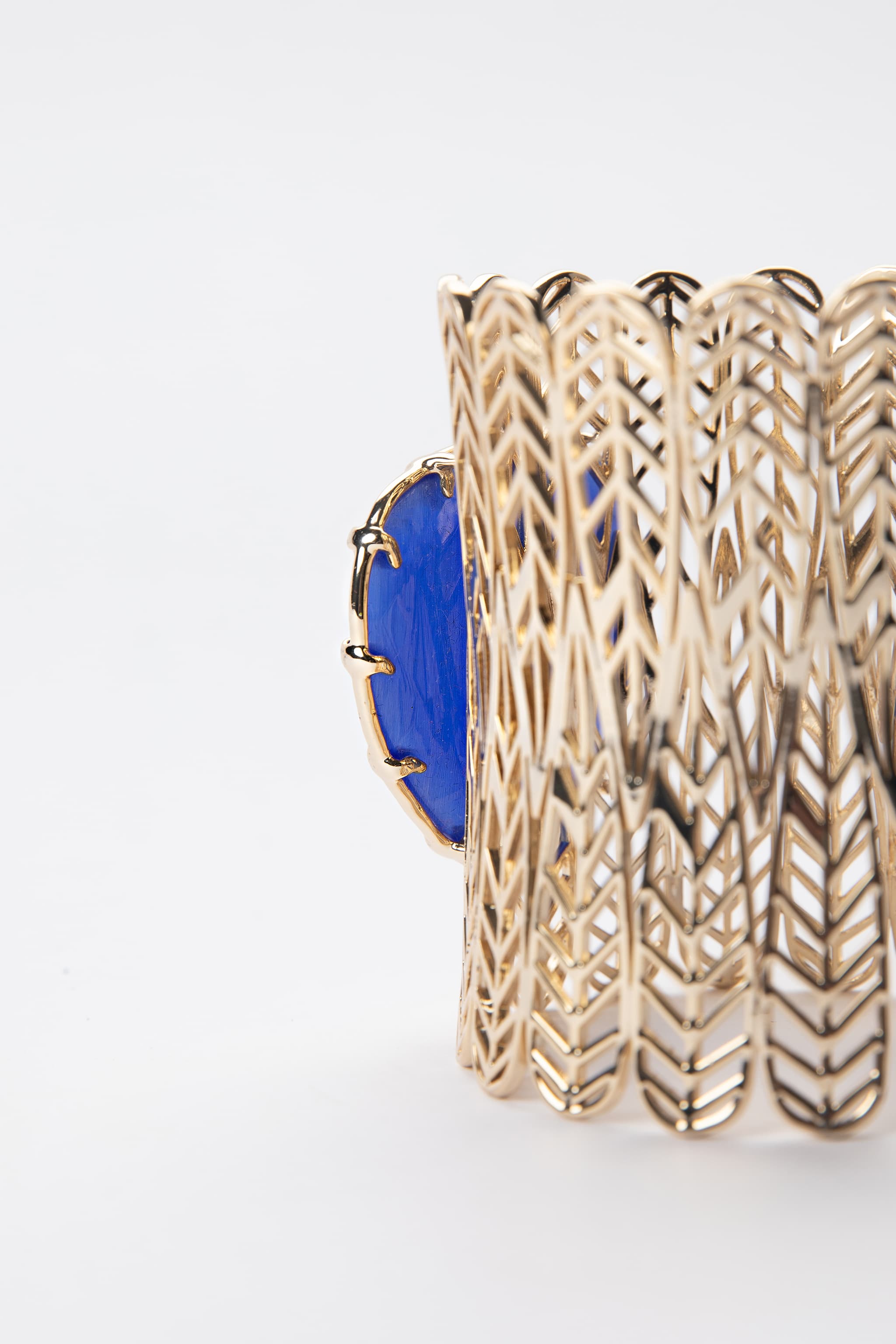 Electric Blue Statement Cuff Bracelet