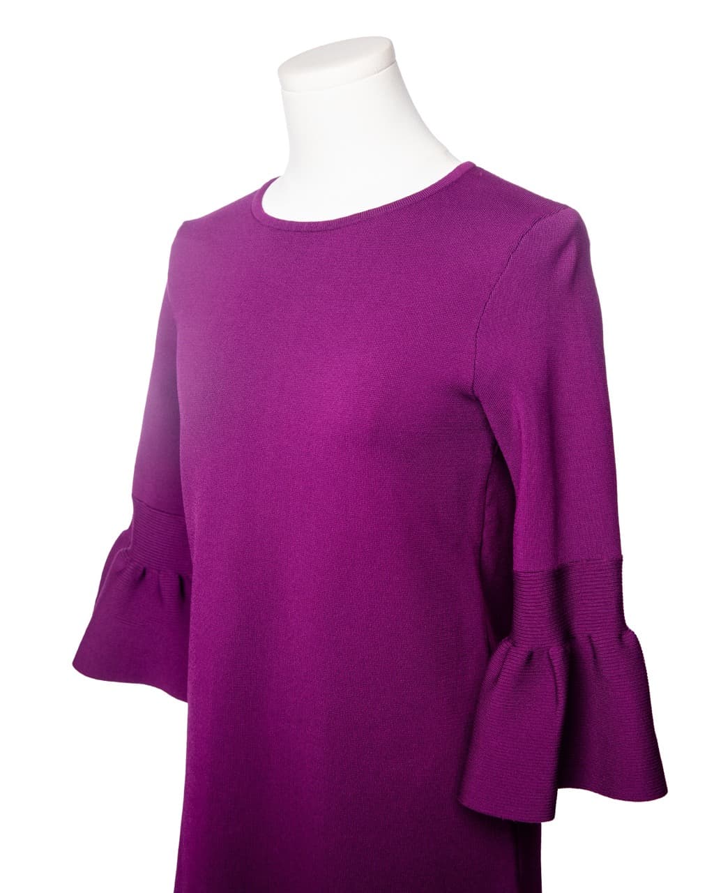 Ted Baker Magenta Bell Sleeve Knit Dress