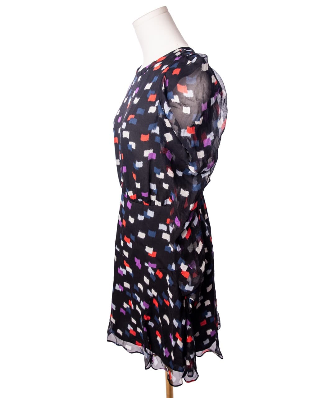 Joie NWT 100% Silk Abstract Print Long Sleeve Mini Dress
