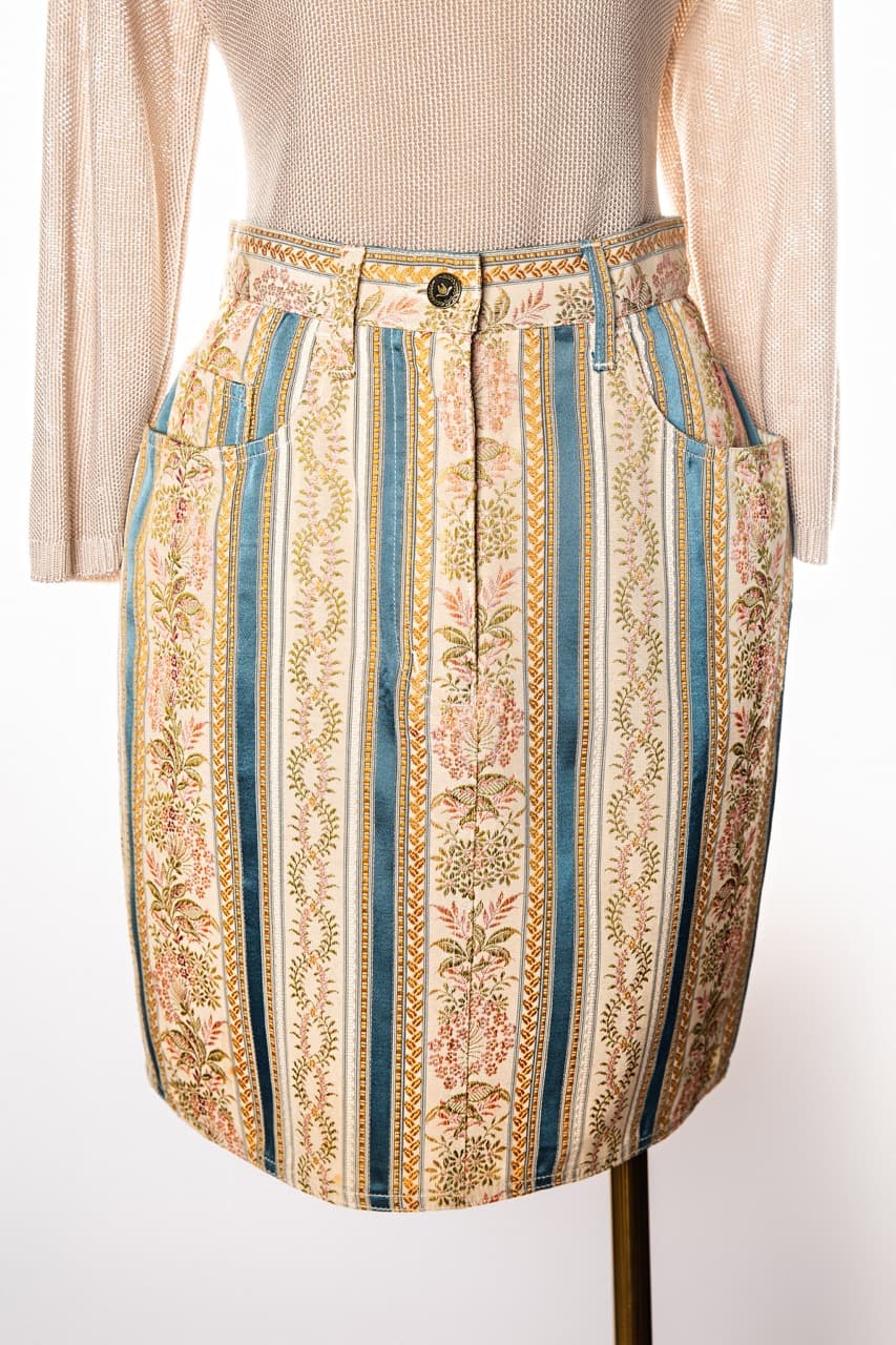 Moschino Italian Tapestry Skirt