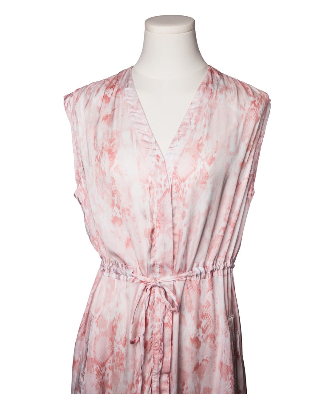 AllSaints Tate Masala Snake Print Midi Dress