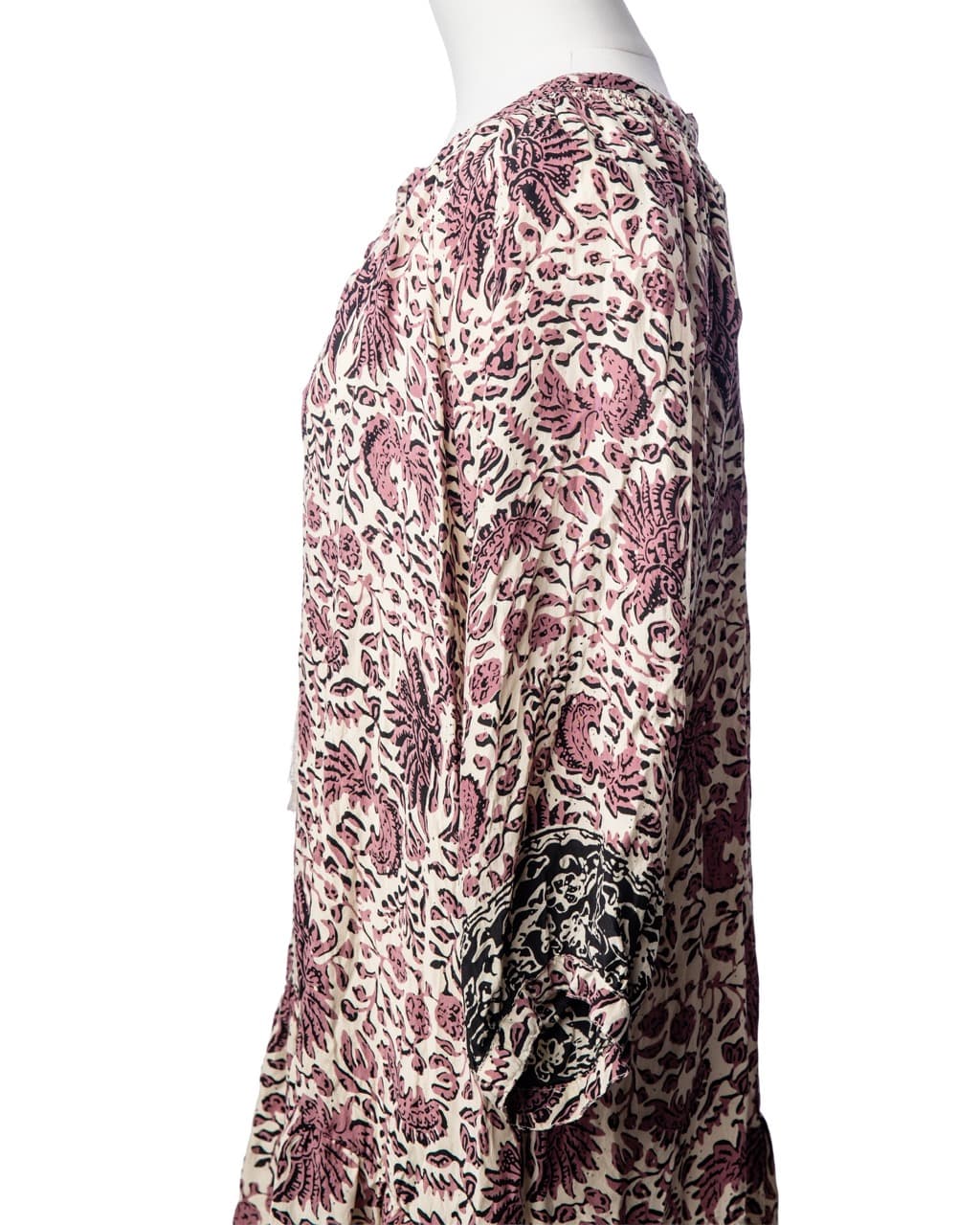 Natalie Martin 100% Silk Pink Floral Fiore Mini Dress