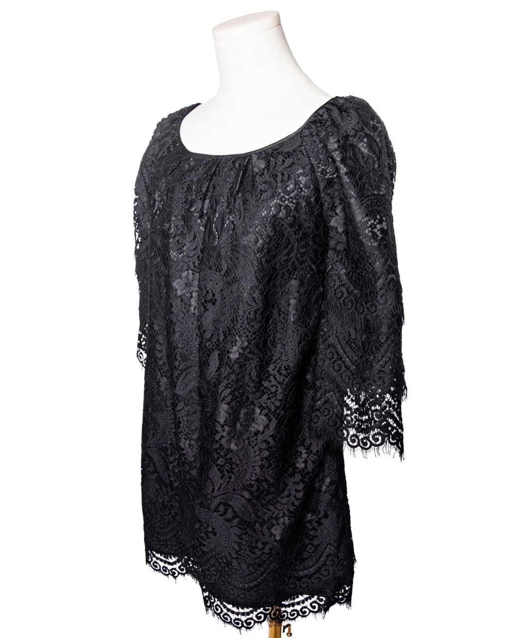 Leifsdottir Black Lace Shift Dress