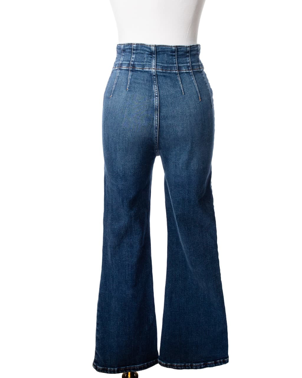We The Free High-Rise Wide Leg Flare Jeans | Double Button