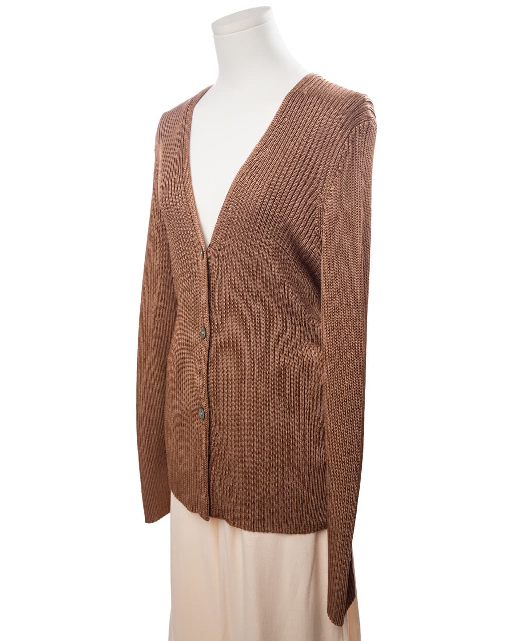 Vince Ribbed Knit Cardigan