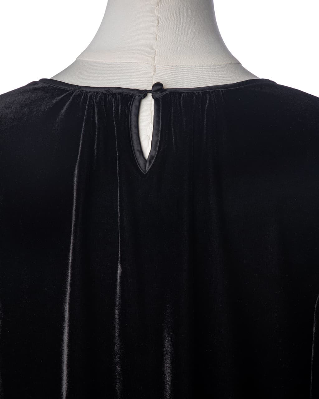 Joie Black Velvet Cut-Out Sleeve Blouse
