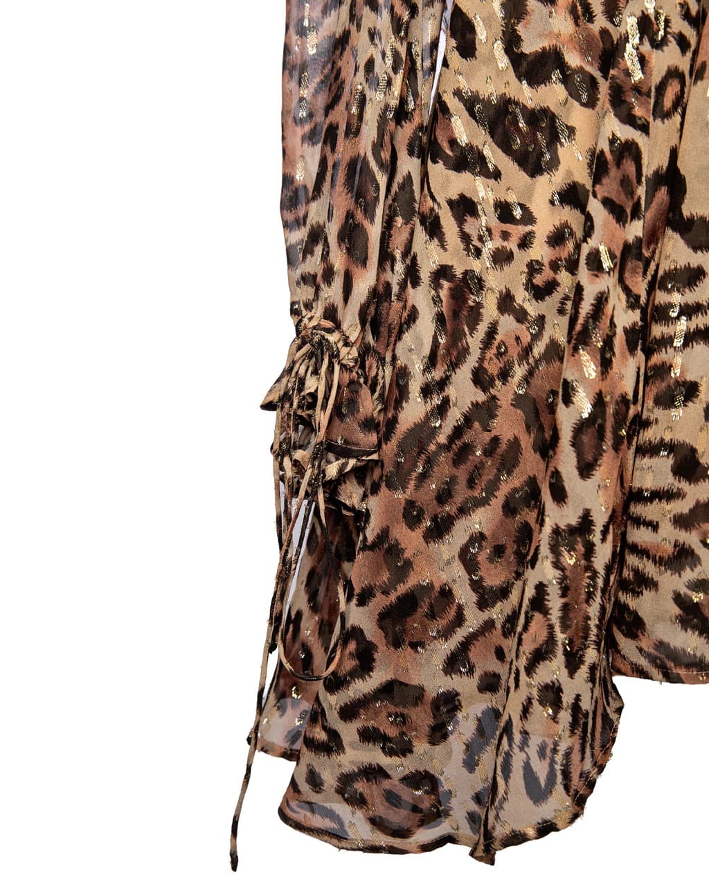 The Kooples Paris Leopard Rain Silk Babydoll Mini Dress