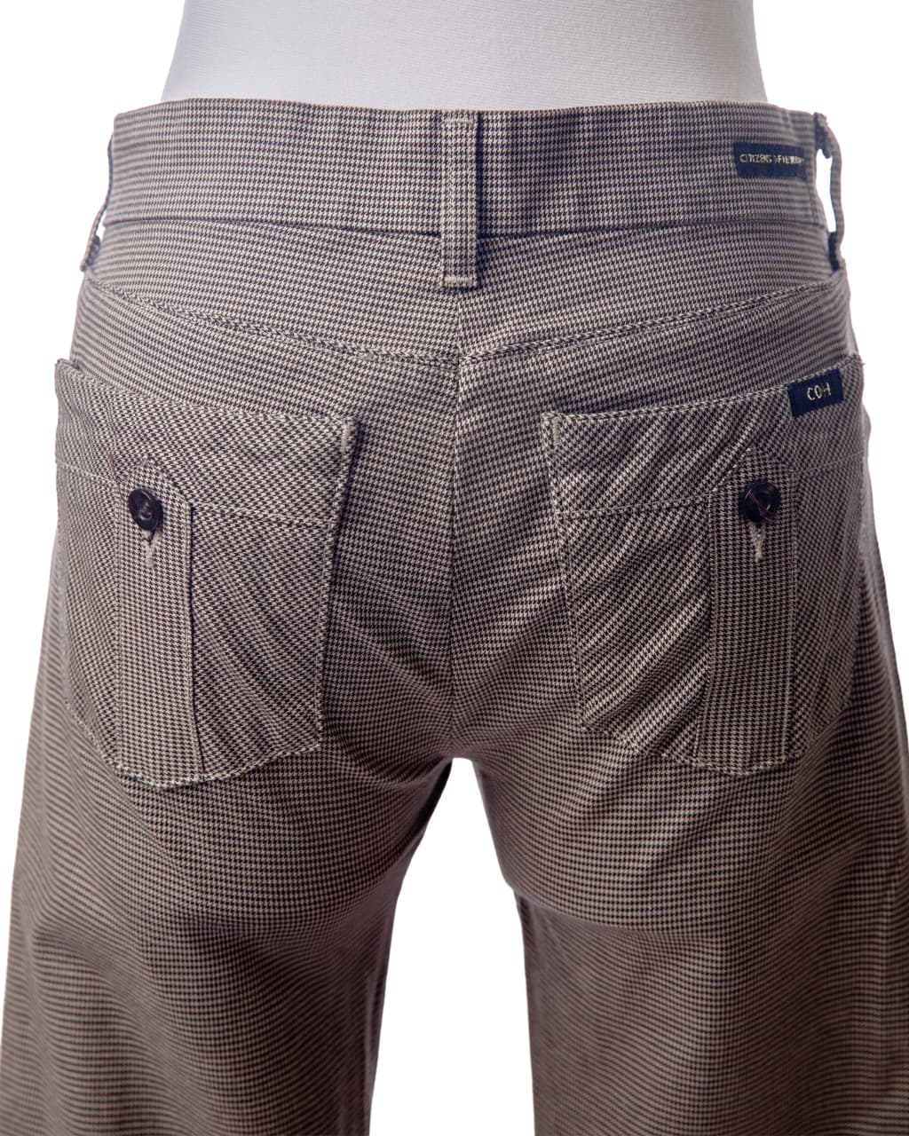 Citizens of Humanity Houndstooth Wide-Leg Trouser Jeans