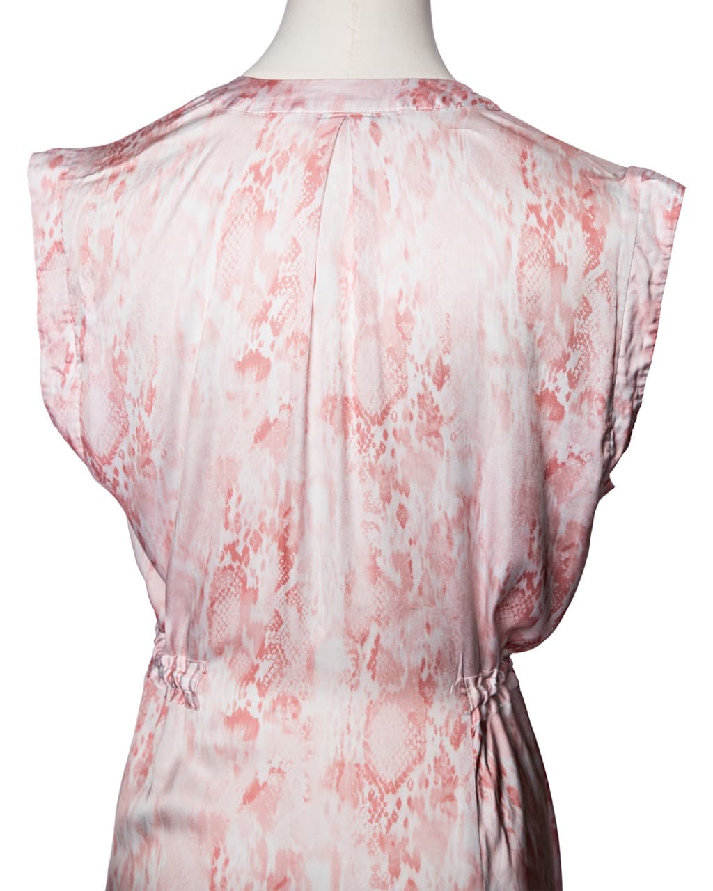 AllSaints Tate Masala Snake Print Midi Dress