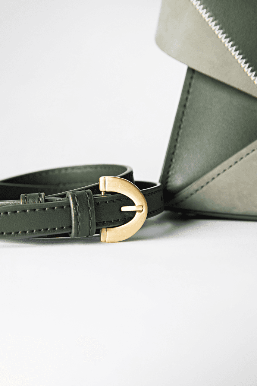 ZAC Zac Posen Amelia Mini Leather & Suede Colorblock Satchel in Parisian Nights