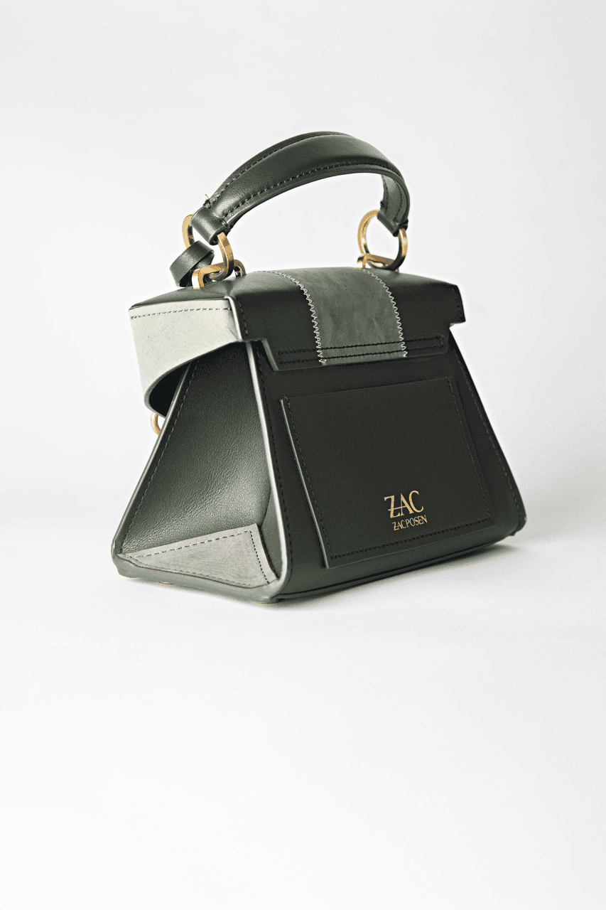 ZAC Zac Posen Amelia Mini Leather & Suede Colorblock Satchel in Parisian Nights