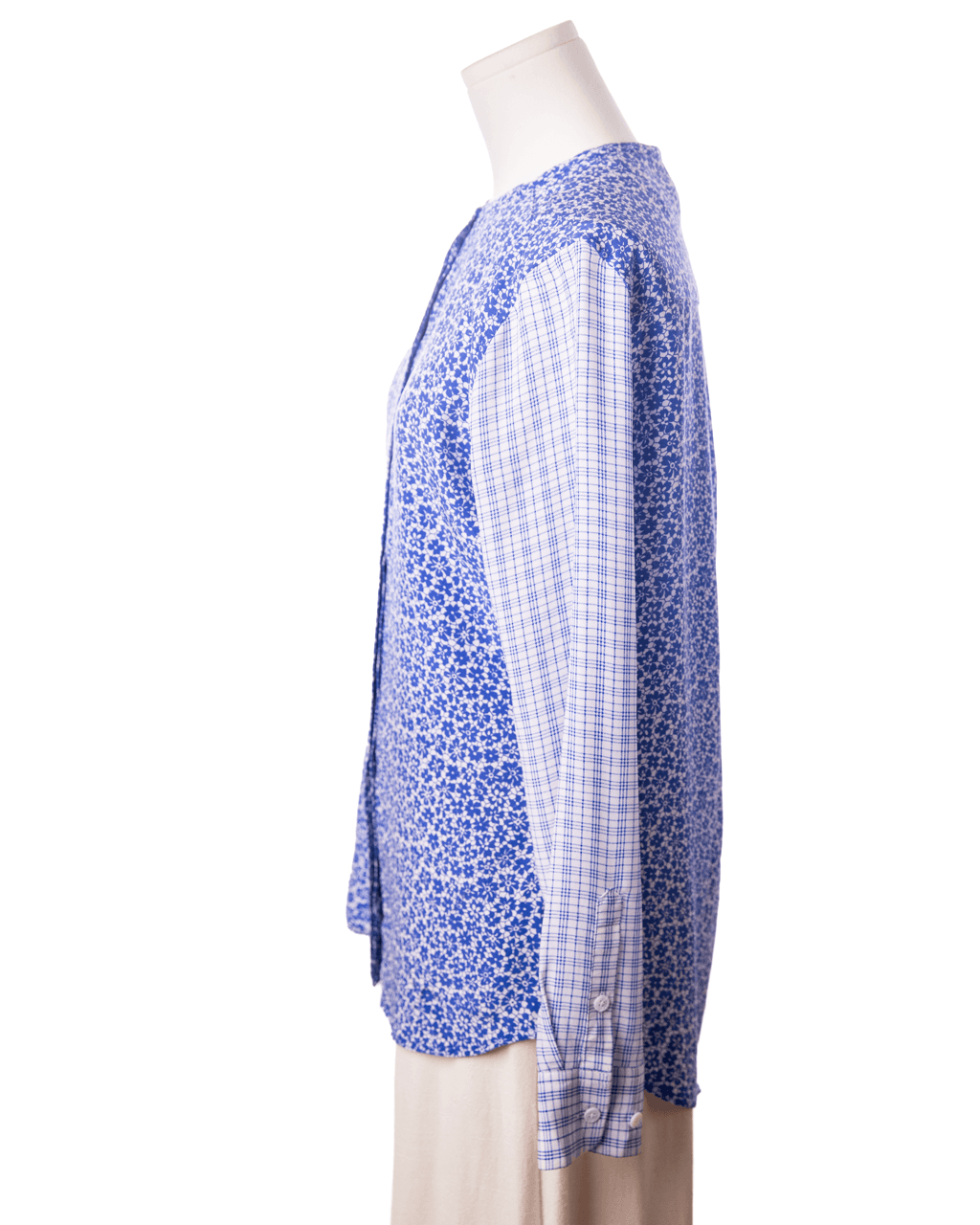 Equipment Lynn Mixed-Print Silk Blouse