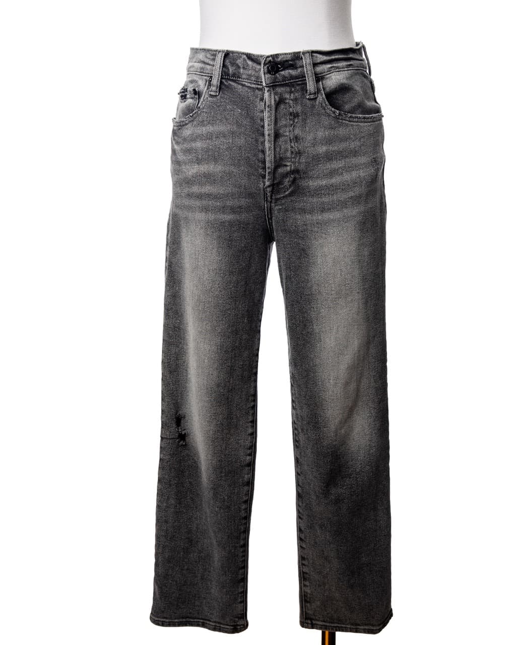 Pistola Washed Charcoal Button Fly Straight Leg Jeans
