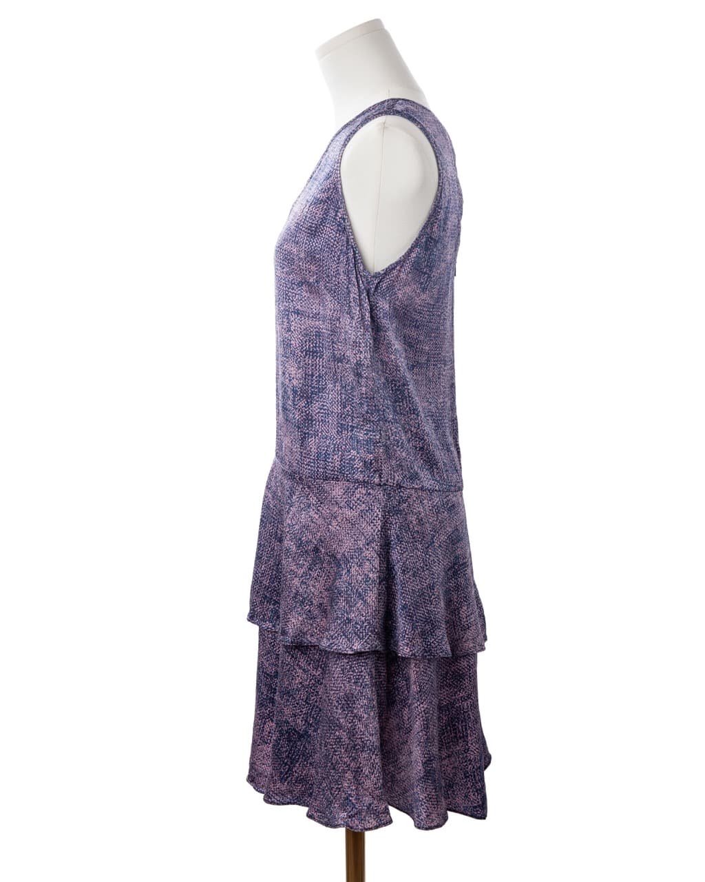 Rebecca Taylor Silk Ruffle Hem Print Dress