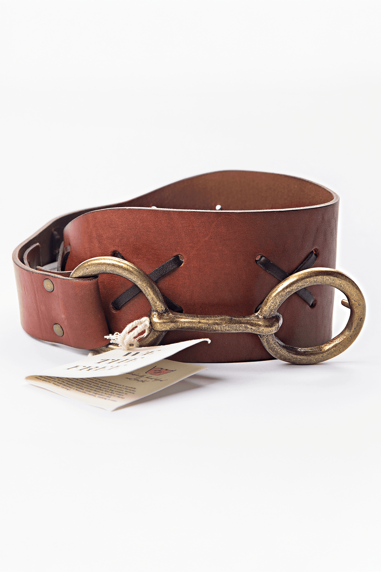 We The Free Wide Leather Statement Belt- New with Tags