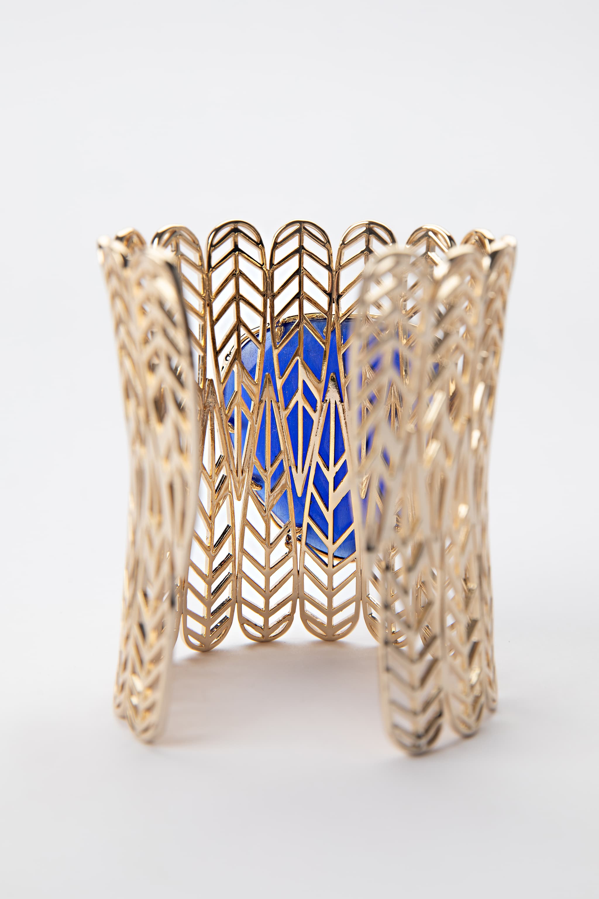 Electric Blue Statement Cuff Bracelet