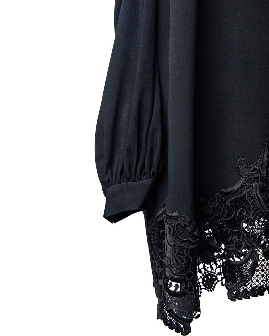 Jonathan Simkhai Black Cold Shoulder Lace Shift Dress