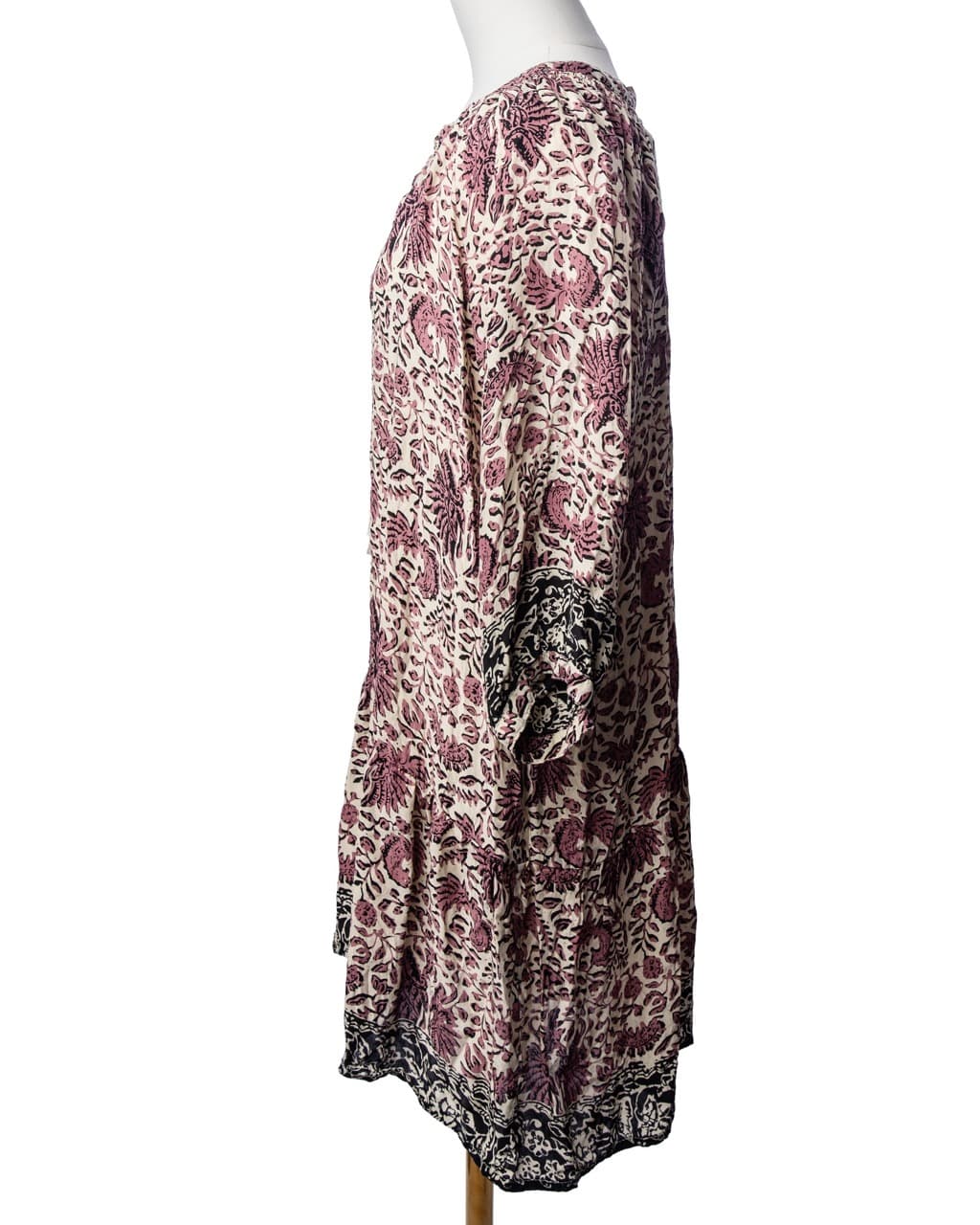 Natalie Martin 100% Silk Pink Floral Fiore Mini Dress