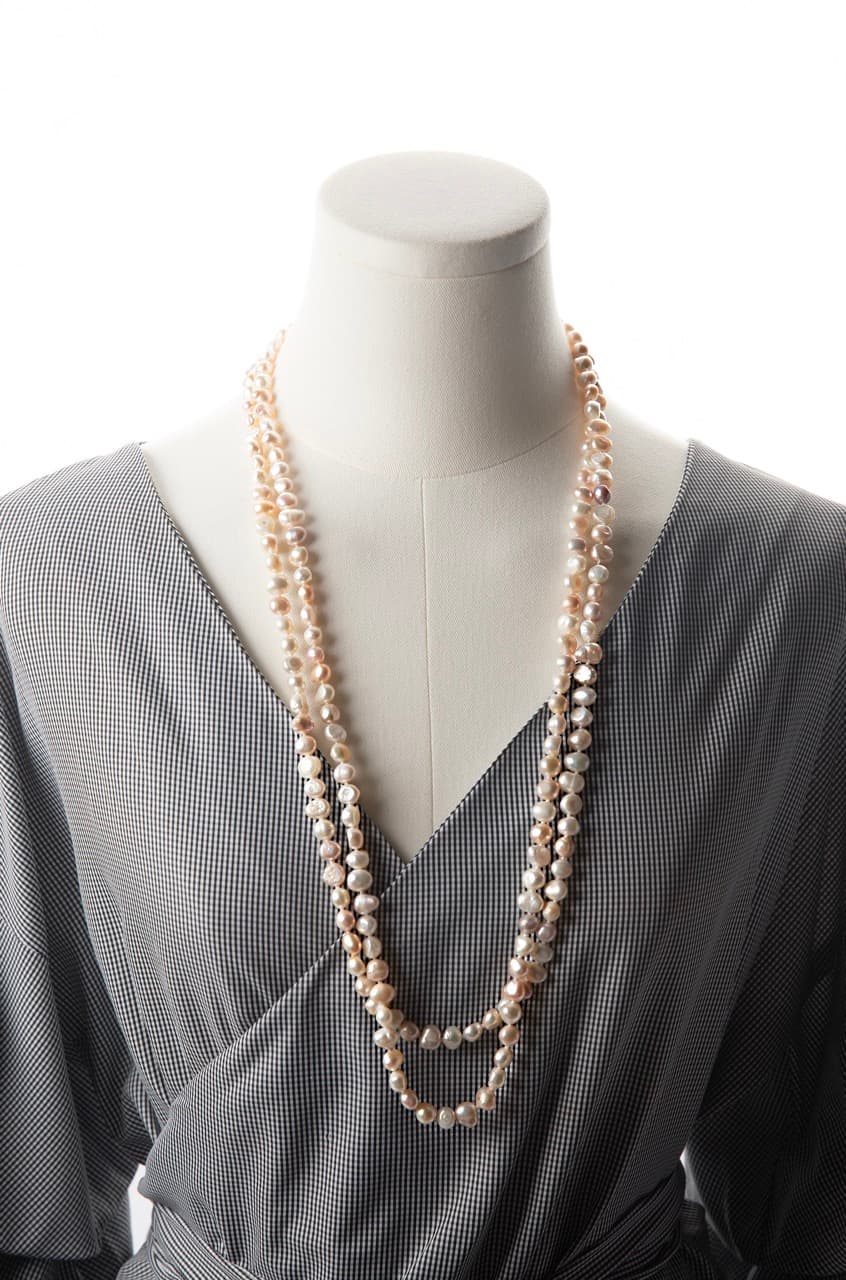 Blush Baroque Freshwater Pearl Convertible Necklace