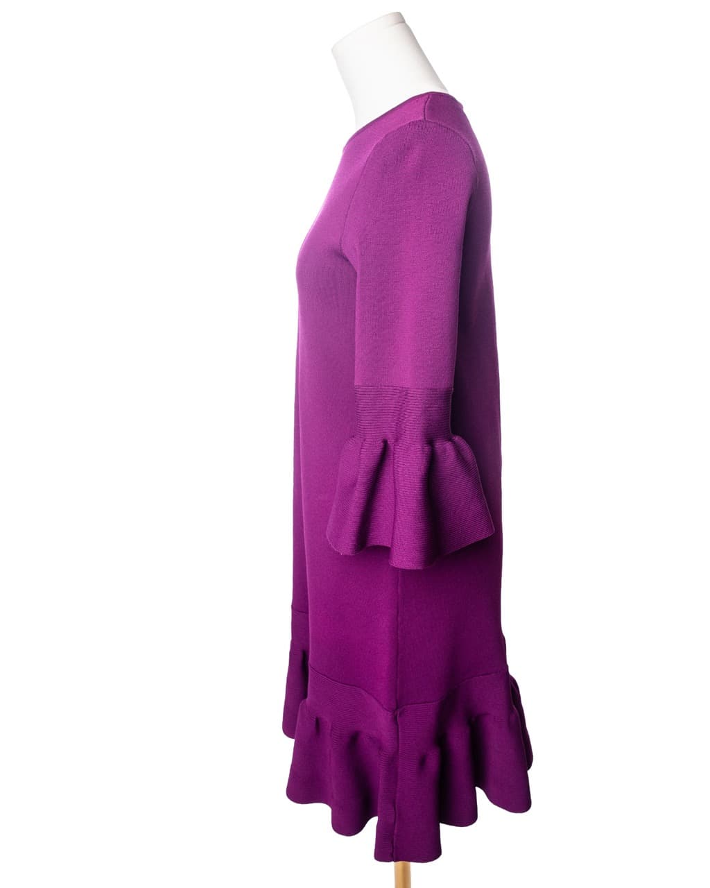 Ted Baker Magenta Bell Sleeve Knit Dress