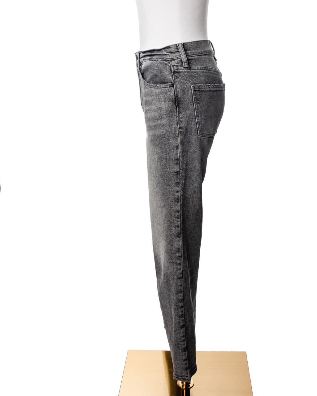 Pistola Washed Charcoal Button Fly Straight Leg Jeans
