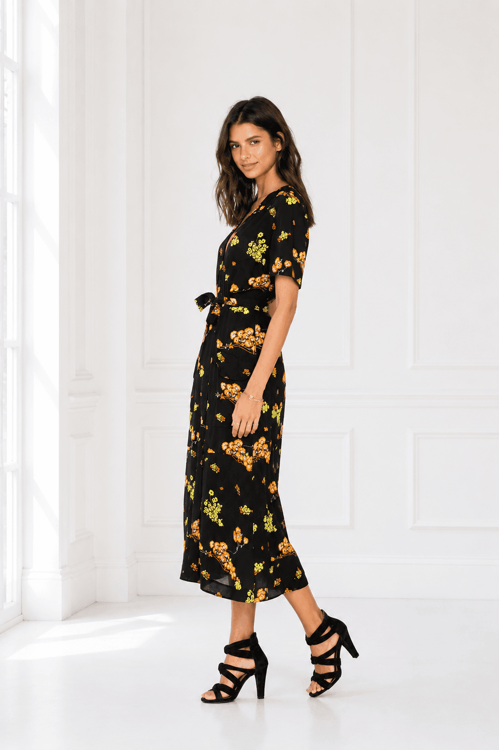 A.L.C. Stephanie Floral Wrap Dress
