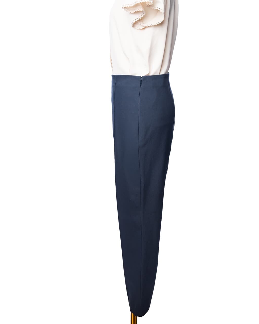 Theory Pintuck Navy Slim Straight Ankle Dress Pants NWT