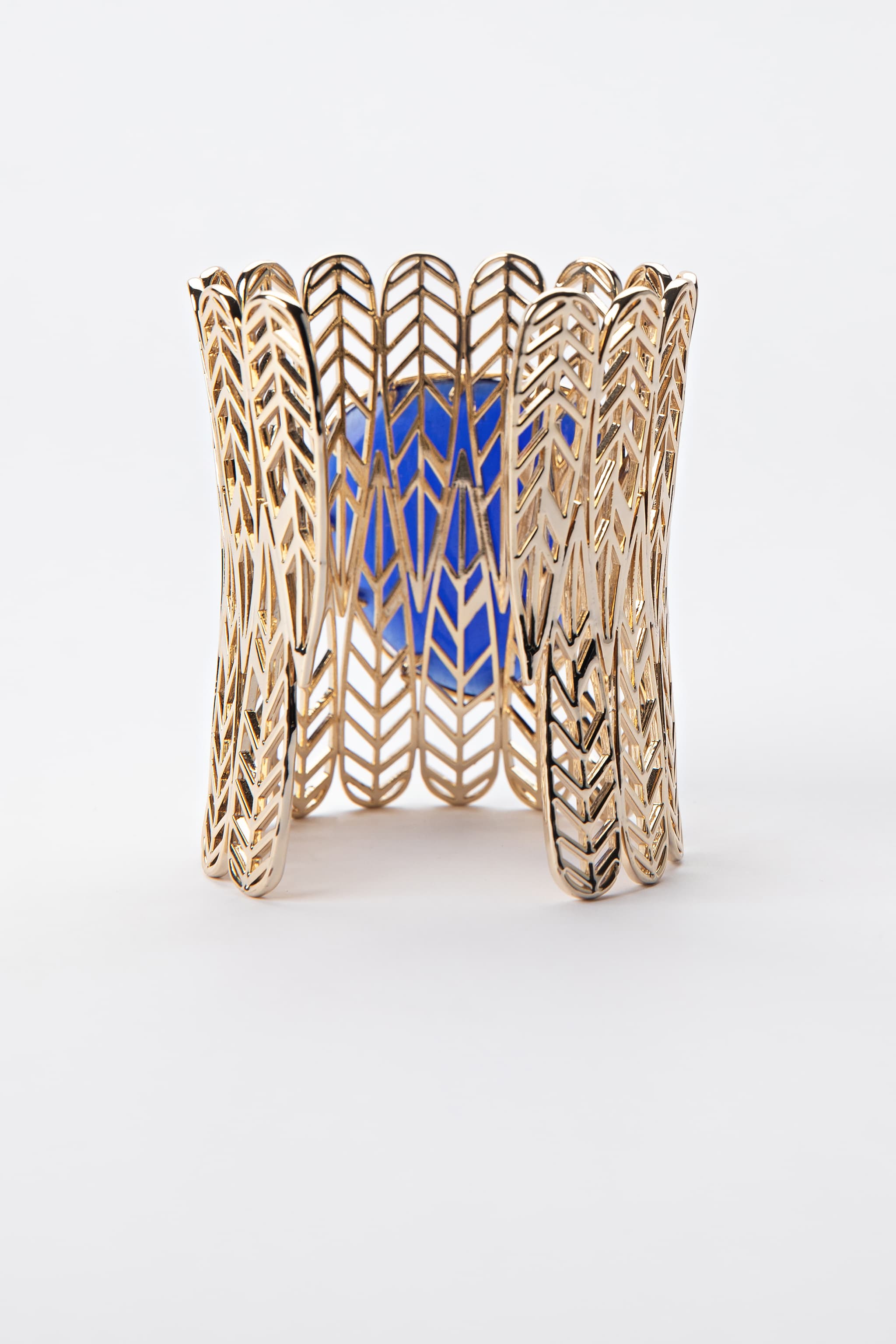 Electric Blue Statement Cuff Bracelet