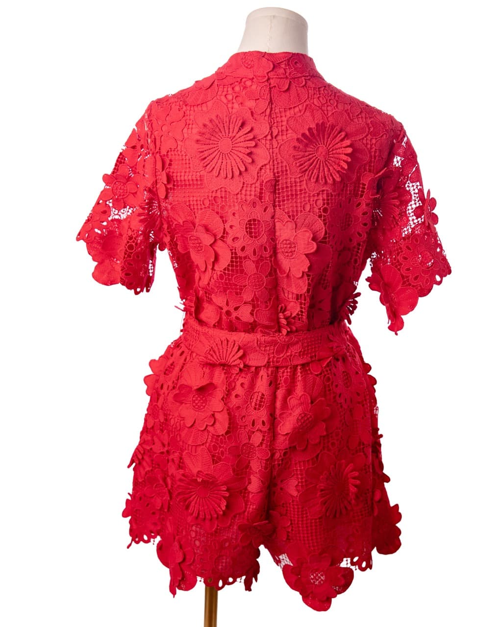 J.Marie Seraphina Floral Lace Belted Romper