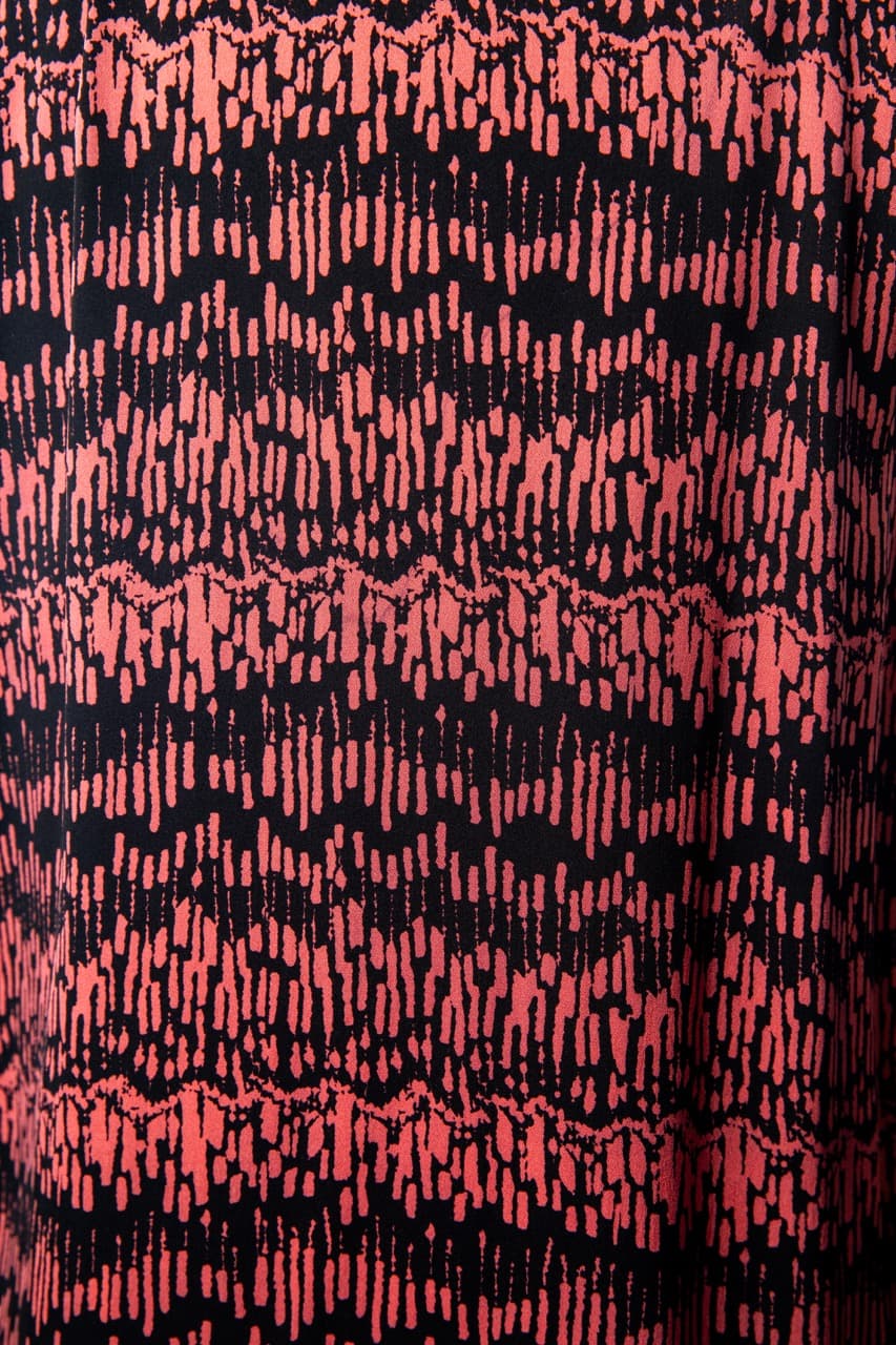 Veronica Beard Printed Silk Scarf-Neck Keyhole Top