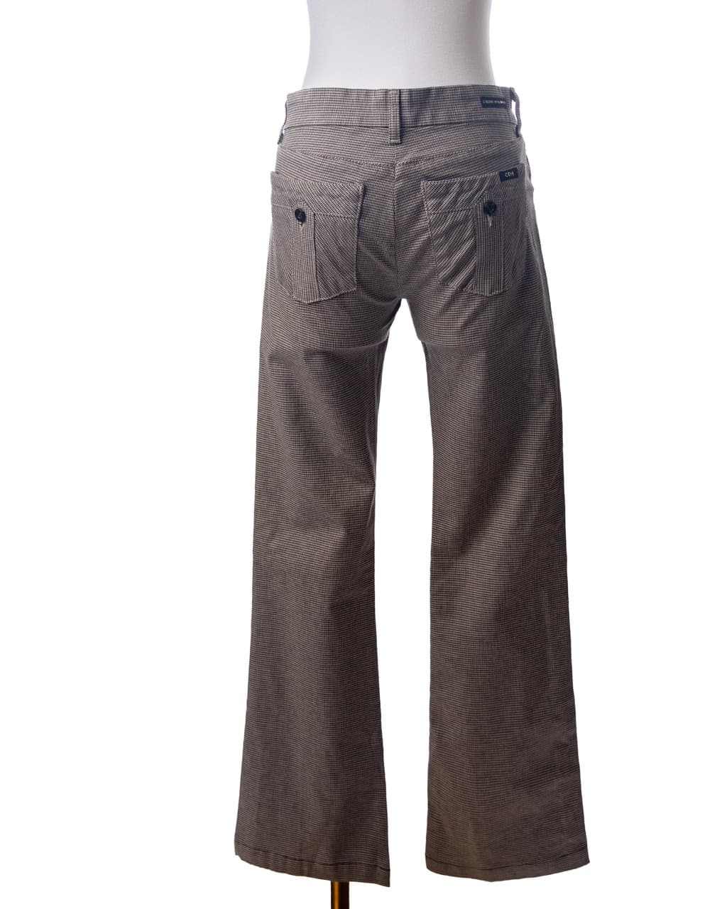 Citizens of Humanity Houndstooth Wide-Leg Trouser Jeans