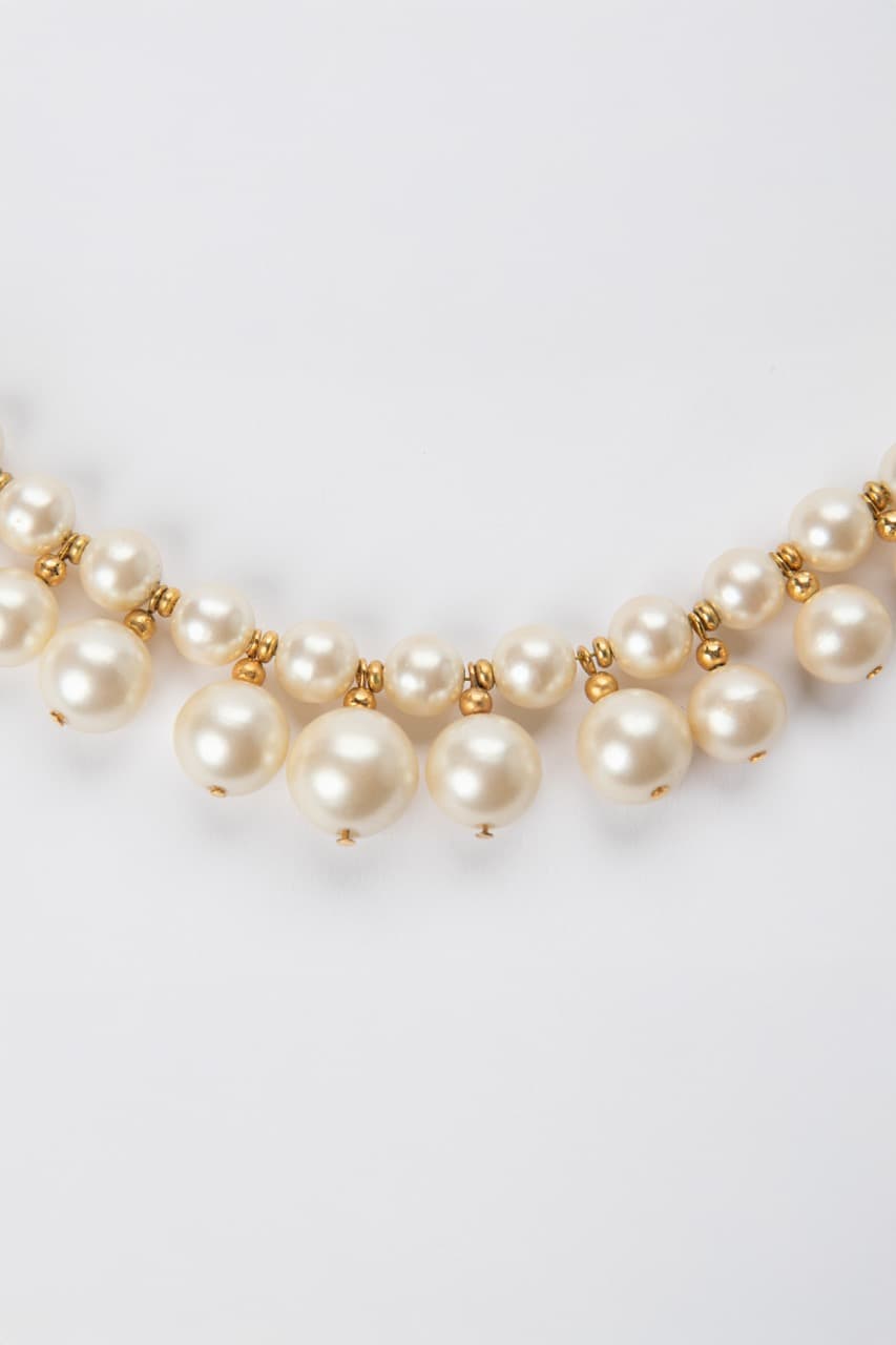Napier Faux Pearl Statement Necklace & Drop Earring Set