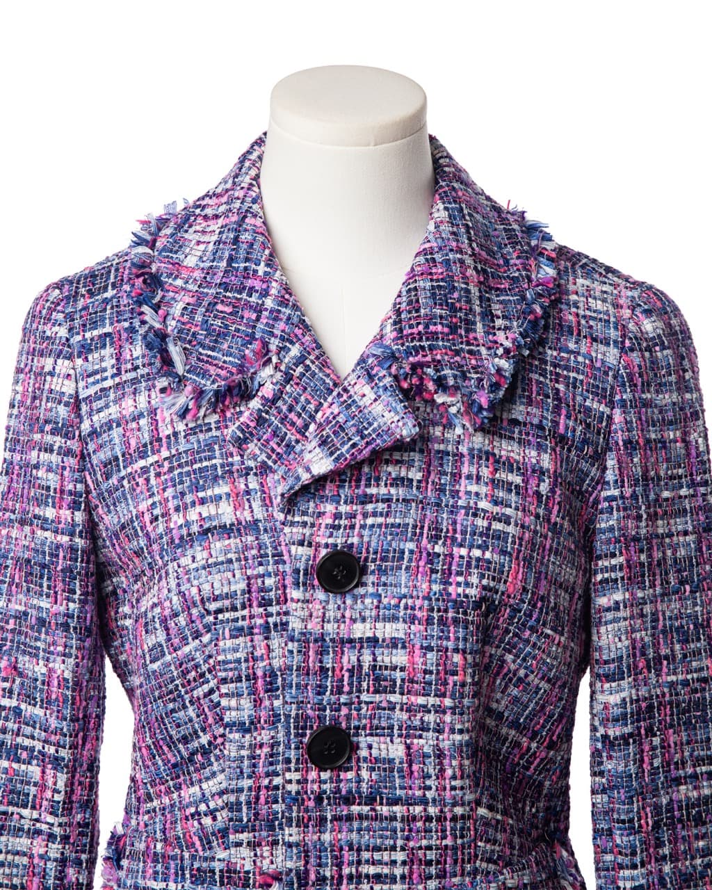Lafayette 148 New York Petite Tweed Fringe Blazer