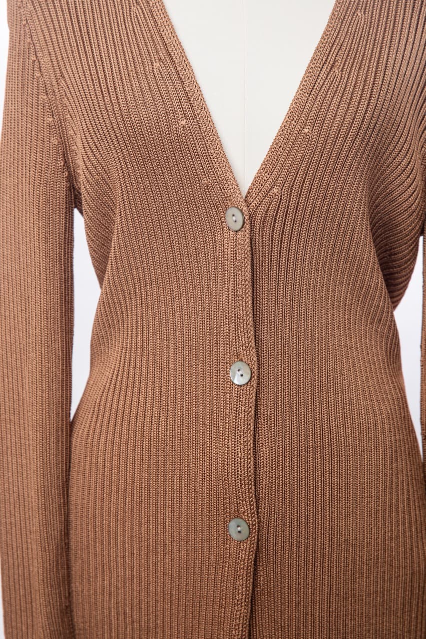 Vince Ribbed Knit Cardigan