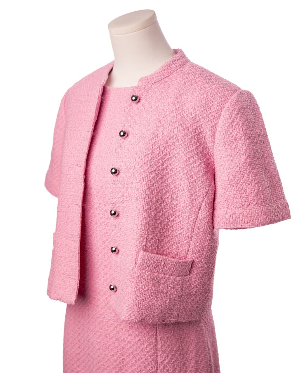 Derek Lam 10 Crosby Farah & Grace Pink Tweed Dress and Jacket Set
